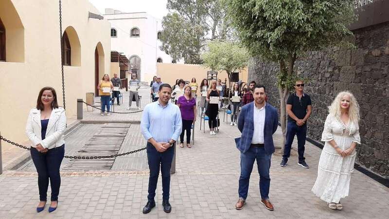 Los alumnos han participado en la rehabilitación de la Máquina de Azúcar (Foto TA)